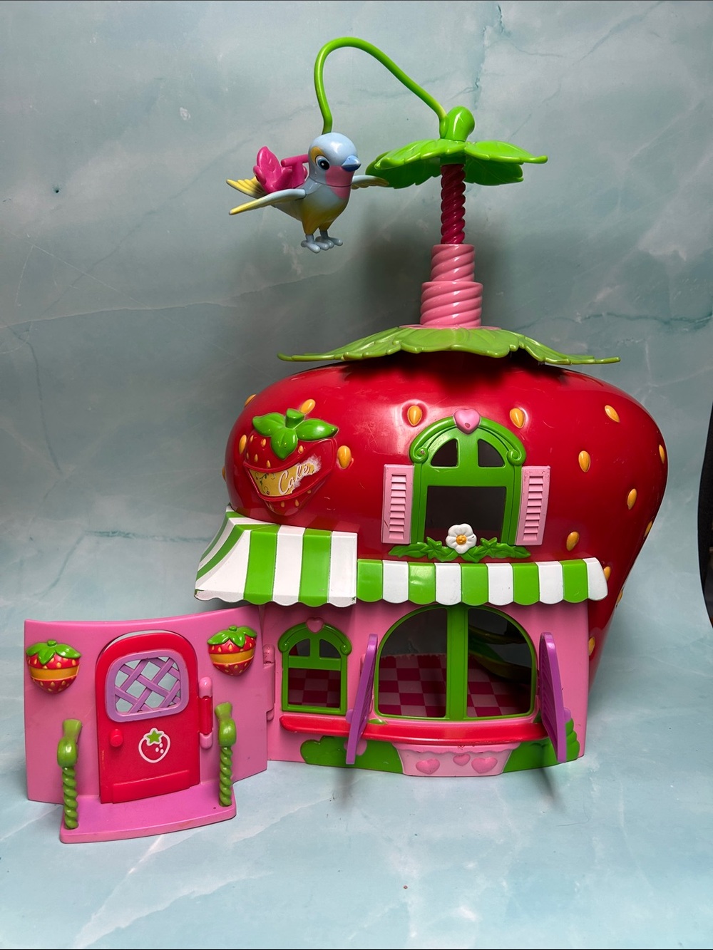 2008 Hasbro Strawberry Shortcake Whirly Bird Berry Café Playhouse Only - Picture 2 of 8